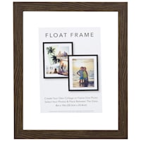 Grey Linear Profile Floating Wall Frame, 8x10
