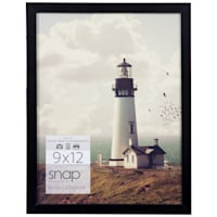 Black Linear Profile Photo Wall Frame, 9x12