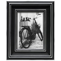 Black & Whitewash Tabletop Picture Frame, 4x6