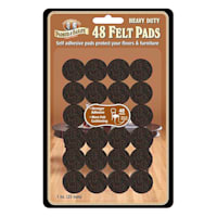 48-Pack Black Felt Furniture Pads, 1"