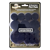 68-Pack Assorted Felt Furniture Pads, Black