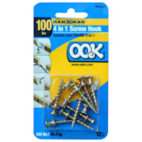 12-Piece Bear Claw 4-In-1 Screw Hooks