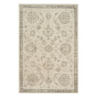 (D384) Norwich Traditional Ivory & Beige Area Rug, 7x10