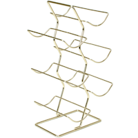 6-Bottle Offset Nickel Wine Rack