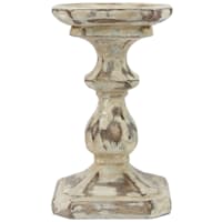 Neutral Pillar Candle Holder, 6"
