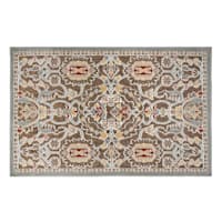 Arrington Taupe & Spice Medallion Washable Accent Rug, 20x32