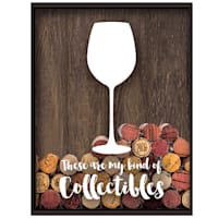 14X11 Wood Collectibles Wine Cork Holder Wall Art