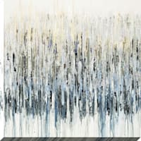Patches of Silver Enhanced Canvas Wall Art, 32"