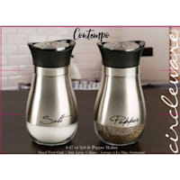 Contempo Silver Salt & Pepper Shaker Set