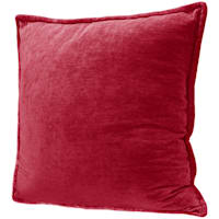 Maya Chili Chenille Velvet Throw Pillow, 24"