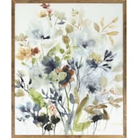 Glass Framed Floral Wall Art, 23x29