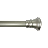 Holly 1" Nickel Finish Tension Shower Rod, 41-72"