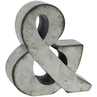 Distressed Ampersand Decor, 6"