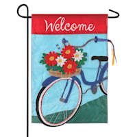 Summertime Bicycle Garden Flag, 18"