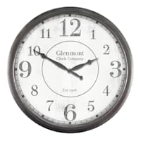 Grey Round Wall Clock, 30"
