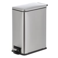 Slim Stainless Steel Pedal Trash Can, 9.7l