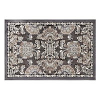 Arrington Damask Chenille High & Low Textured Accent Rug, 2x4