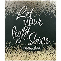 Let Your Light Shine Textured Canvas Wall Art, 10x12