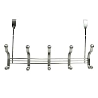 5-Hook Over the Door Hanger, Nickel