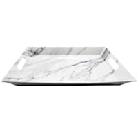Marble-Look Melamine Serving Tray, 14x19