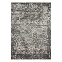 (B528) Holden Abstract Gray Area Rug, 5x7