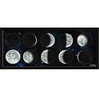 Phases of The Moon Shadowbox Wall Art, 26x11