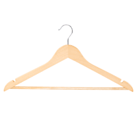20-Piece Suit Hangers, Natural Wooden