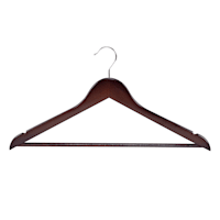 20-Piece Wood Suit Hangers, Espresso