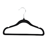 Tiny Dreamers 10-Piece Velvet Hanger, Black
