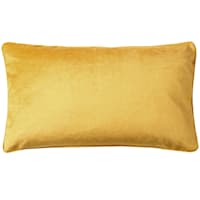 Gillmore Yellow Velvet Throw Pillow, 13x22