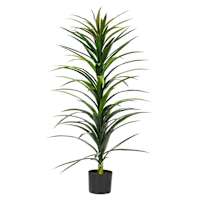 Yucca Tree with Black Planter, 48"