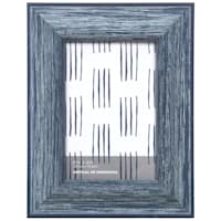 Distressed Navy Blue Slant Profile Tabletop Picture Frame, 4x6