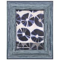 Distressed Navy Blue Slant Profile Tabletop Picture Frame, 5x7