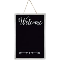 Welcome with Arrow Accent Hanging Chalkboard, 23x35