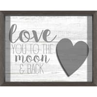 Love You to The Moon & Back Wall Sign, 11x14