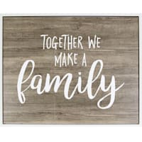 22X28 Together We Make A Family Framed Textured Canvas