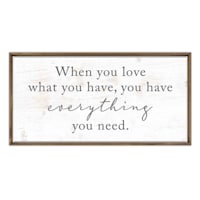 Framed Everything You Need Textured Canvas Wall Art, 18x36