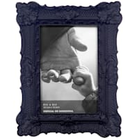 Black Ornate Profile Tabletop Picture Frame, 4x6