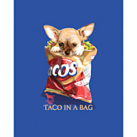 Taco In A Bag Canvas Wall Art, 8x10