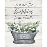 You Are The Bubbles To My Bath Canvas Wall Art, 16x20