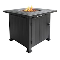 Grammercy Gas Fire Pit Table Stainless Steel Burner 50000 Btu, 30"