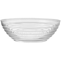 Lillian Table Settings 10-Count Clear Ringed Round Plastic Bowl, 10qt