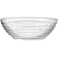 Lillian Table Settings Clear Ringed Round Serving Bowl, 5qt