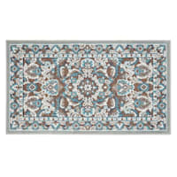 Arrington Olive & Grey Floral High-Low Accent Rug, 2x4