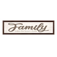 Framed Family Makes This House a Home Wall Sign, 8x30