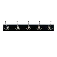 5-Hook Wall Hanger, Black