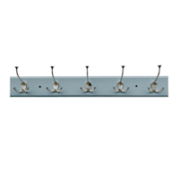 5-Hook Wall Hanger Rack, Grey