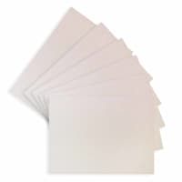 Set of 6 Glamour Ivory Woven Vinyl Placemats, 18x13