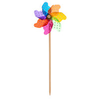 Sunny Club Polka Dot Multicolor Whirligig, 19"
