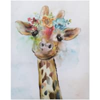 16X20 Giraffe Canvas Art Print